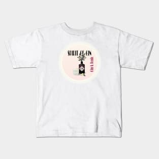 Pink Gin & Tonic Cocktail Illustration | For Gin Lovers Kids T-Shirt